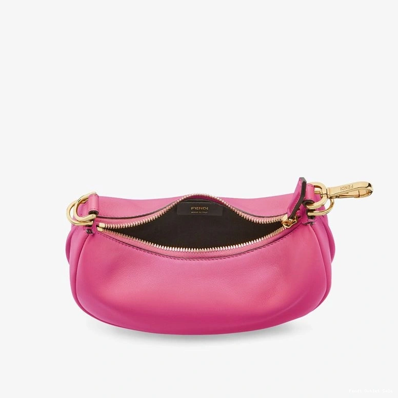 Cheap Fendi Hobo Rose Bag Calf Mini Leather Fendigraphy In 0813